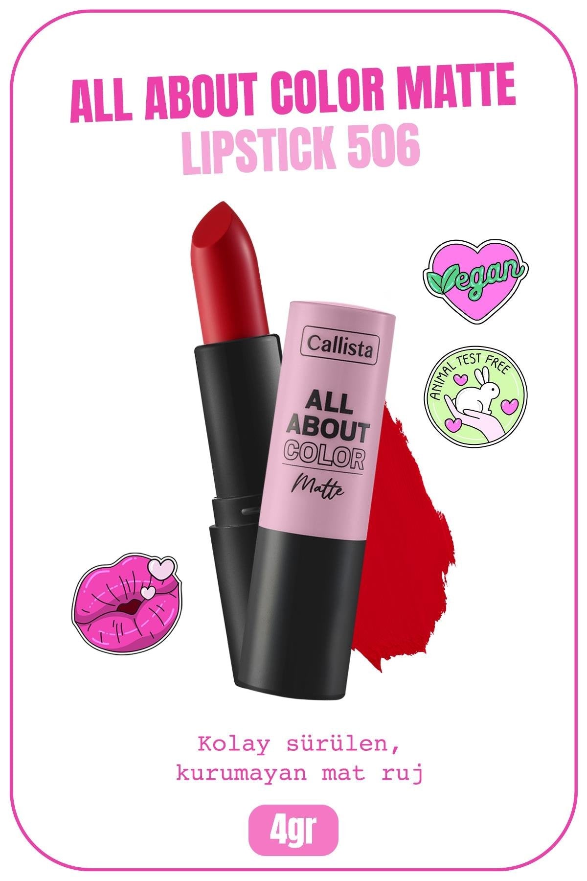 All About Color Matte Lipstick- 506 Hot Girl Summer