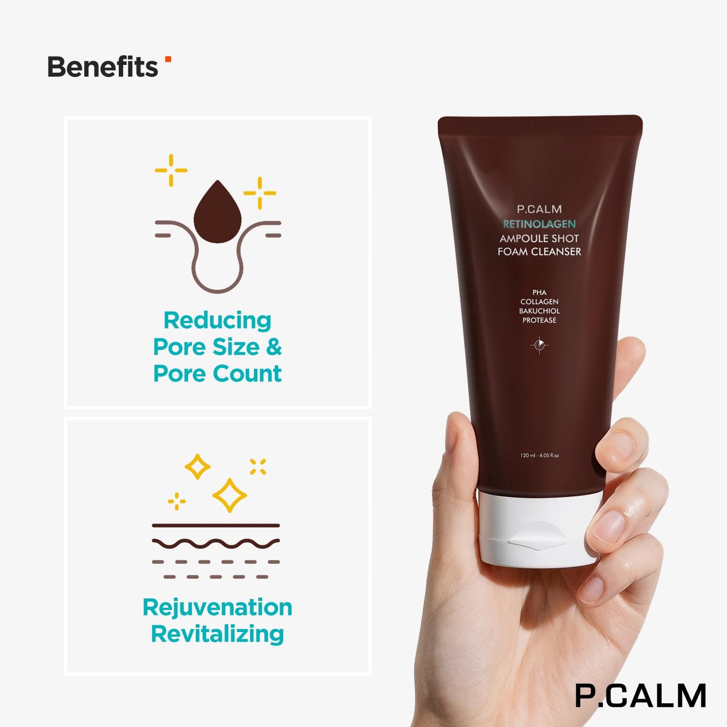 Retinolagen Ampoule Shot Foam Cleanser 120ml