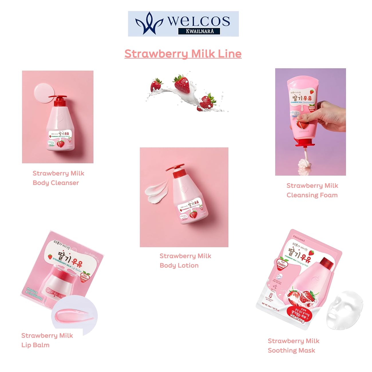 Milk Body Lotion 560ml- Strawberry