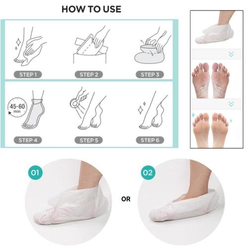 Foot Peeling Mask- Kiwi 2pc