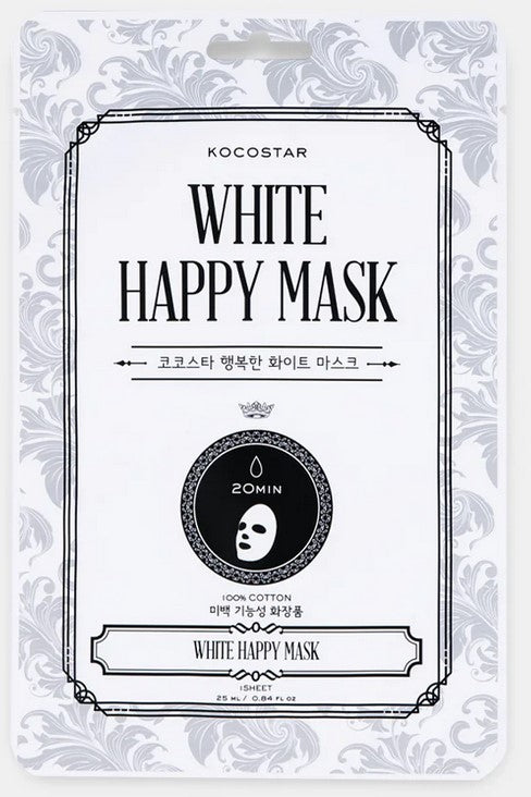 Happy White Mask 1pc