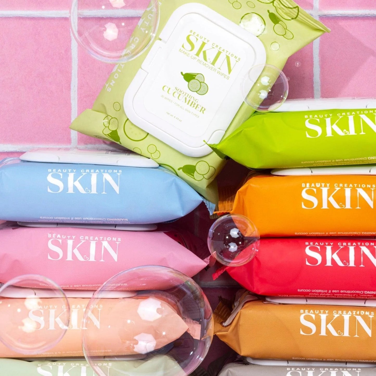 Make-Up Remover Wipes- WATERMELON - Hydrating