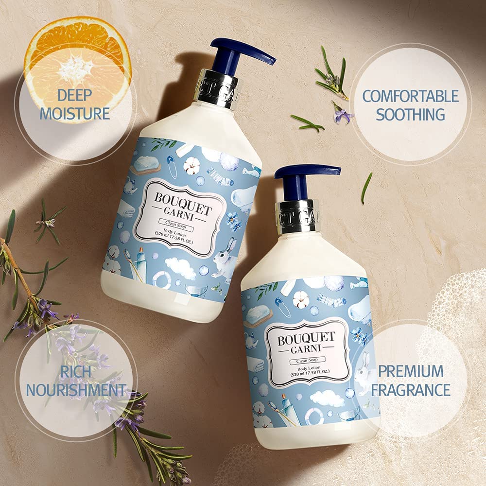 Fragranced Body Lotion 520ml - Clean Soap