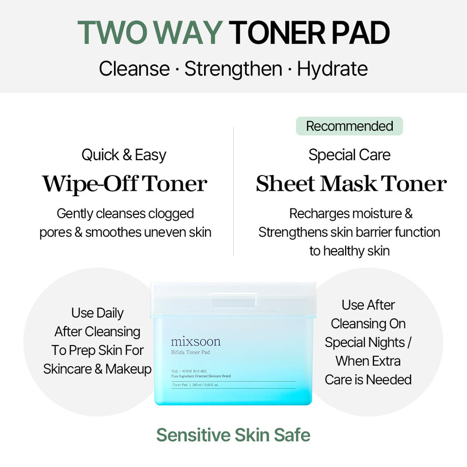 Bifida Toner Pad 280ml*120ea