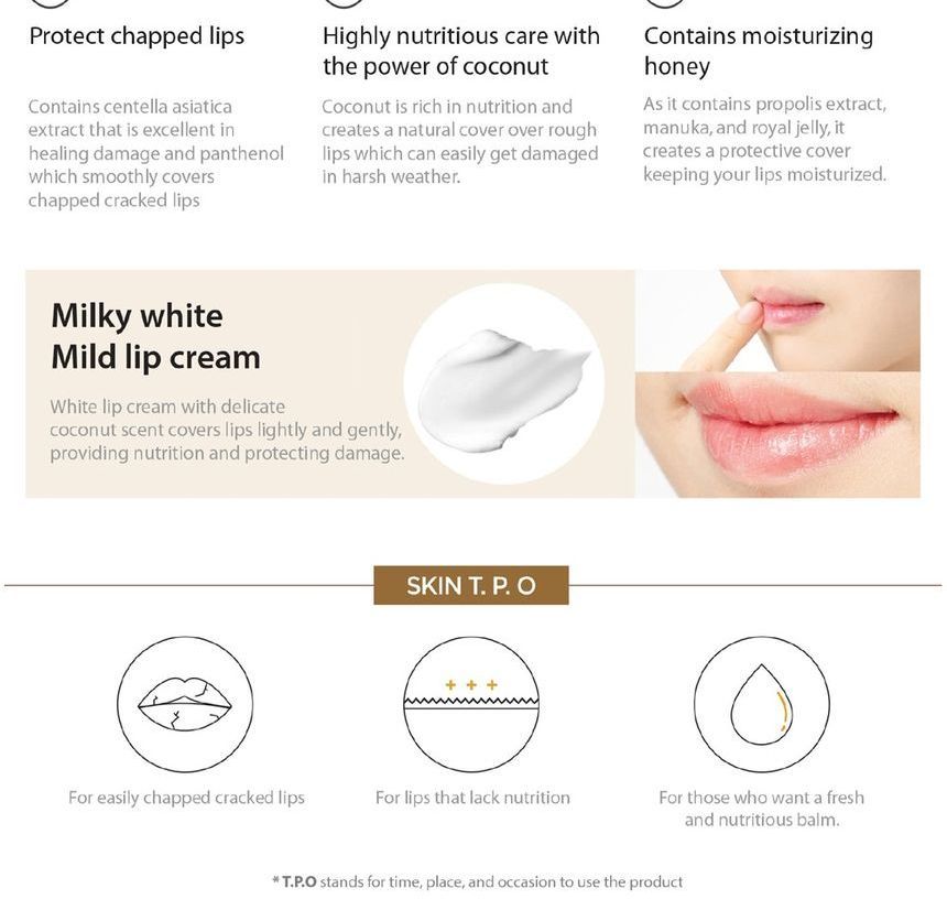 Coconut Honey Salve Lip Cream 10мл