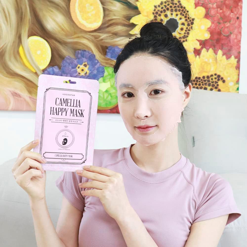 Happy Camellia Mask 1pc
