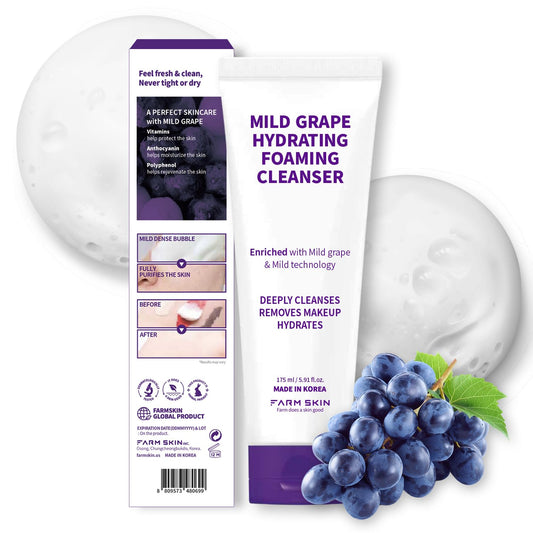 Mild Grape Hydrating Foaming Cleanser 175ml