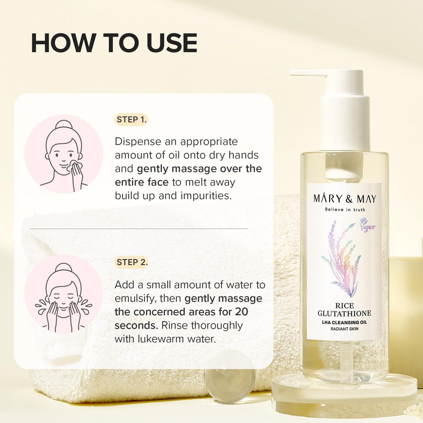 Rice Glutathione LHA Cleansing Oil 200ml