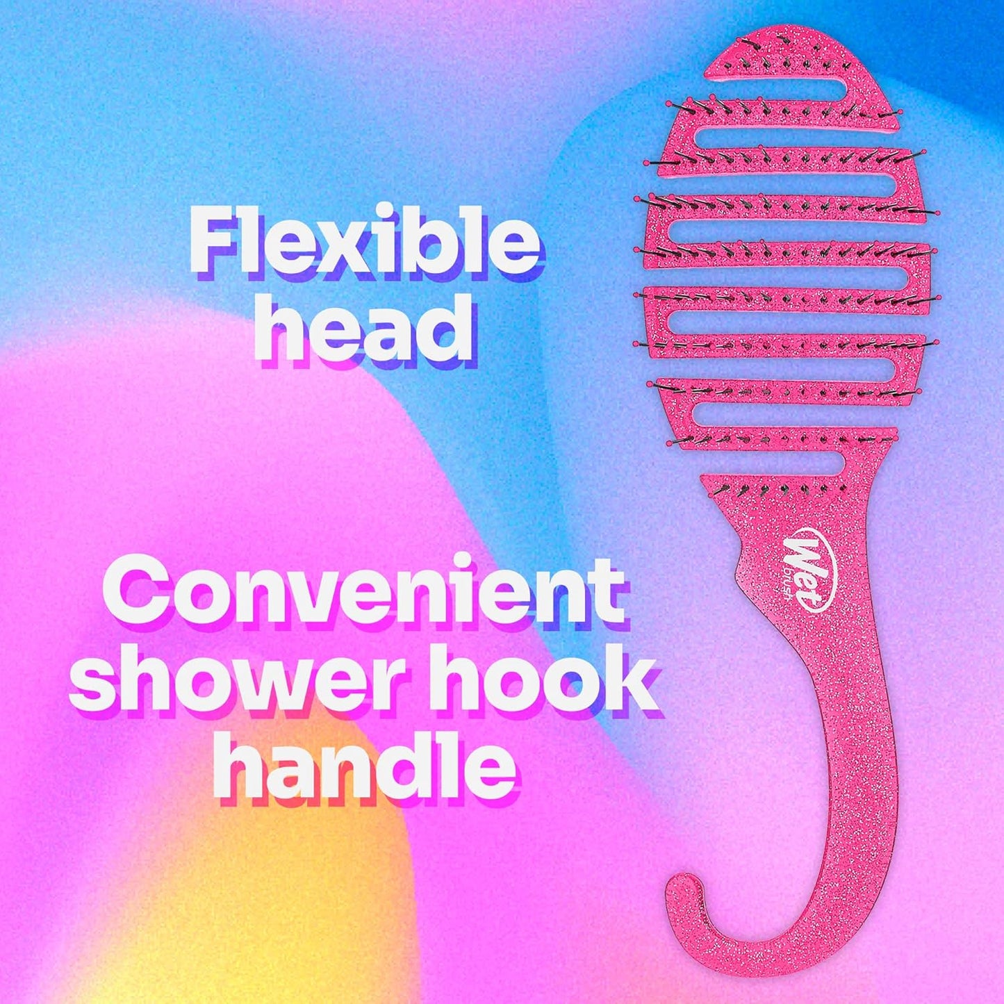 Shower Detangler - Pink Glitter