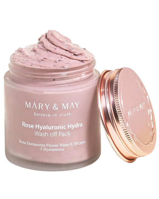 Vegan Rose Hyaluronic Hydra Wash off Pack 125g