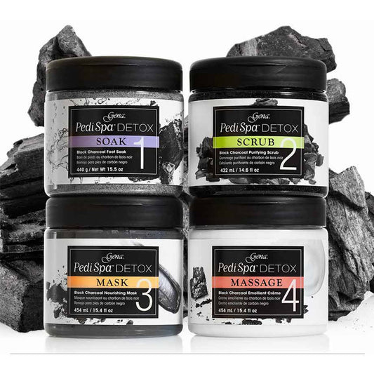 GENA PEDI SPA DETOX BLACK CHARCOAL SET
