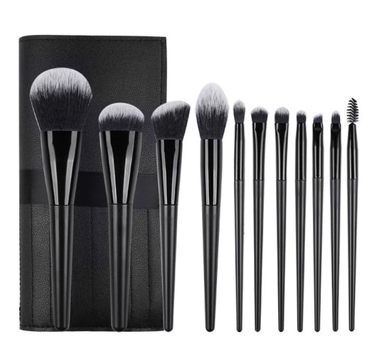 Make Up Brush Set 11pcs- Black