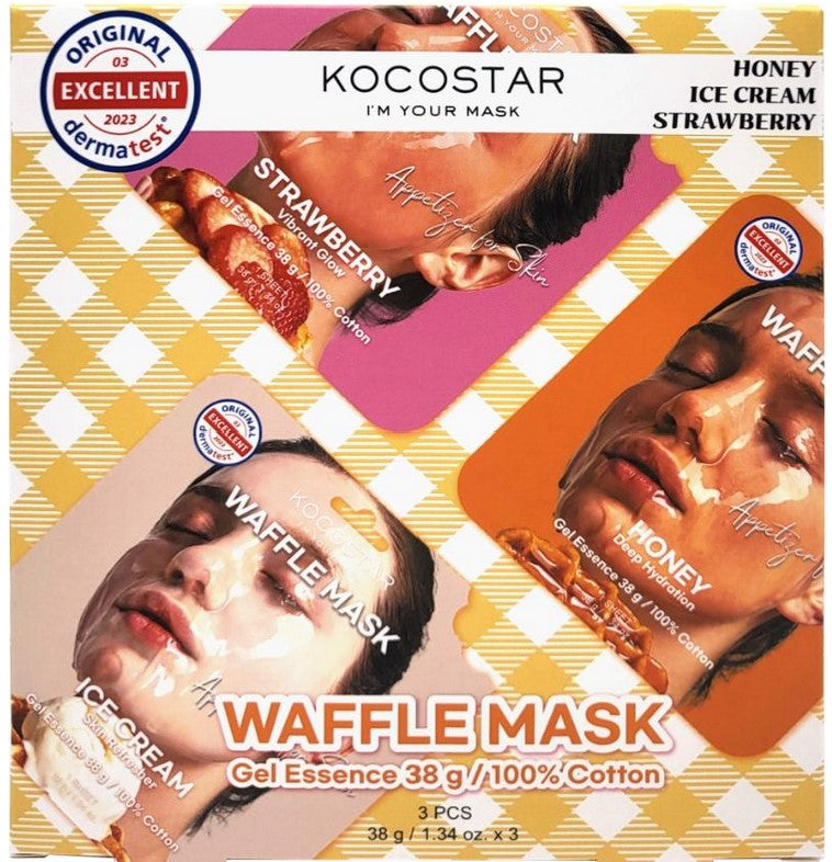 Waffle Mask Honey 1pc