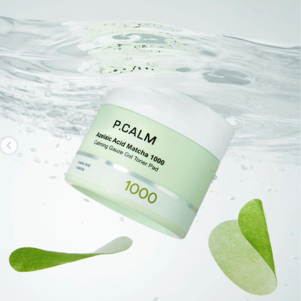 Azelaic Acid Matcha 1000 Calming Gauze Gel Toner Pad