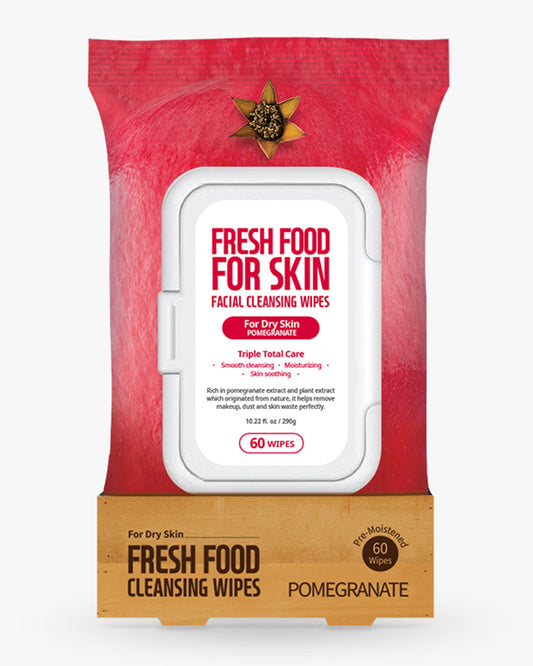 Freshfood Micellar Cleansing Wipes 60pcs - Pomegranate