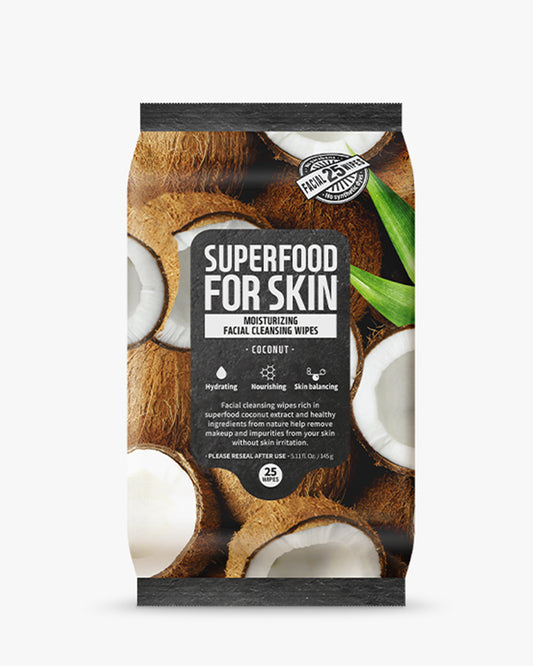 Superfood Micellar Cleansing Wipes 25pcs - Coconut