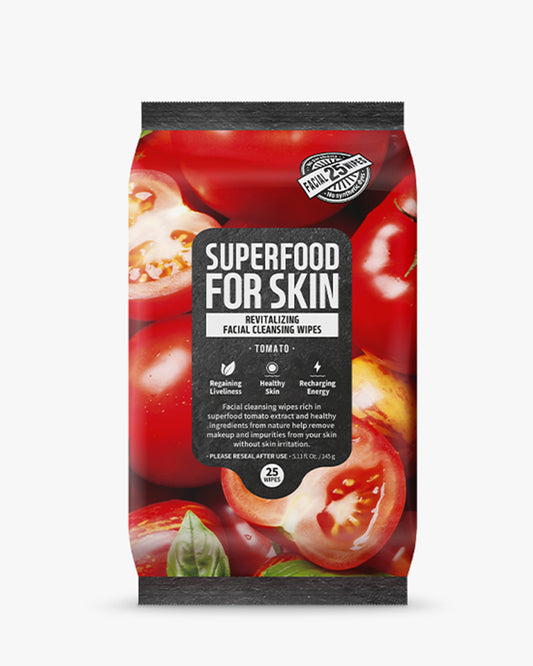 Superfood Micellar Cleansing Wipes 25pcs - Tomato