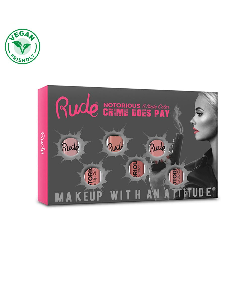 Crime Does Pay Notorious 6 Lip Color Set - Nude