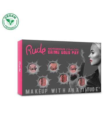 Crime Does Pay Notorious 6 Lip Color Set - Nude