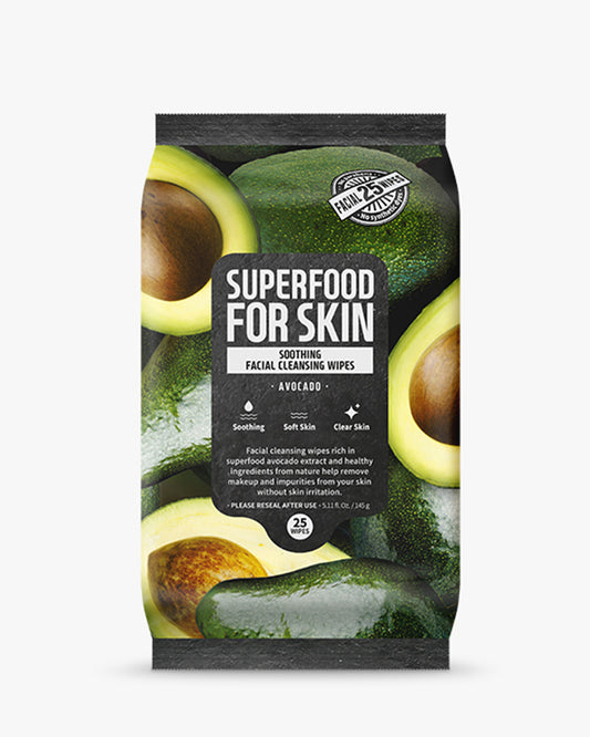 Superfood Micellar Cleansing Wipes 25pcs - Avocado
