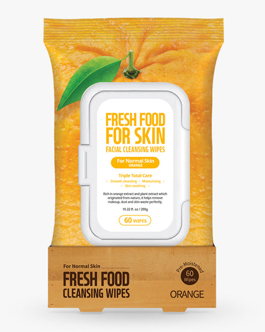 Freshfood Micellar Cleansing Wipes 60pcs - Orange